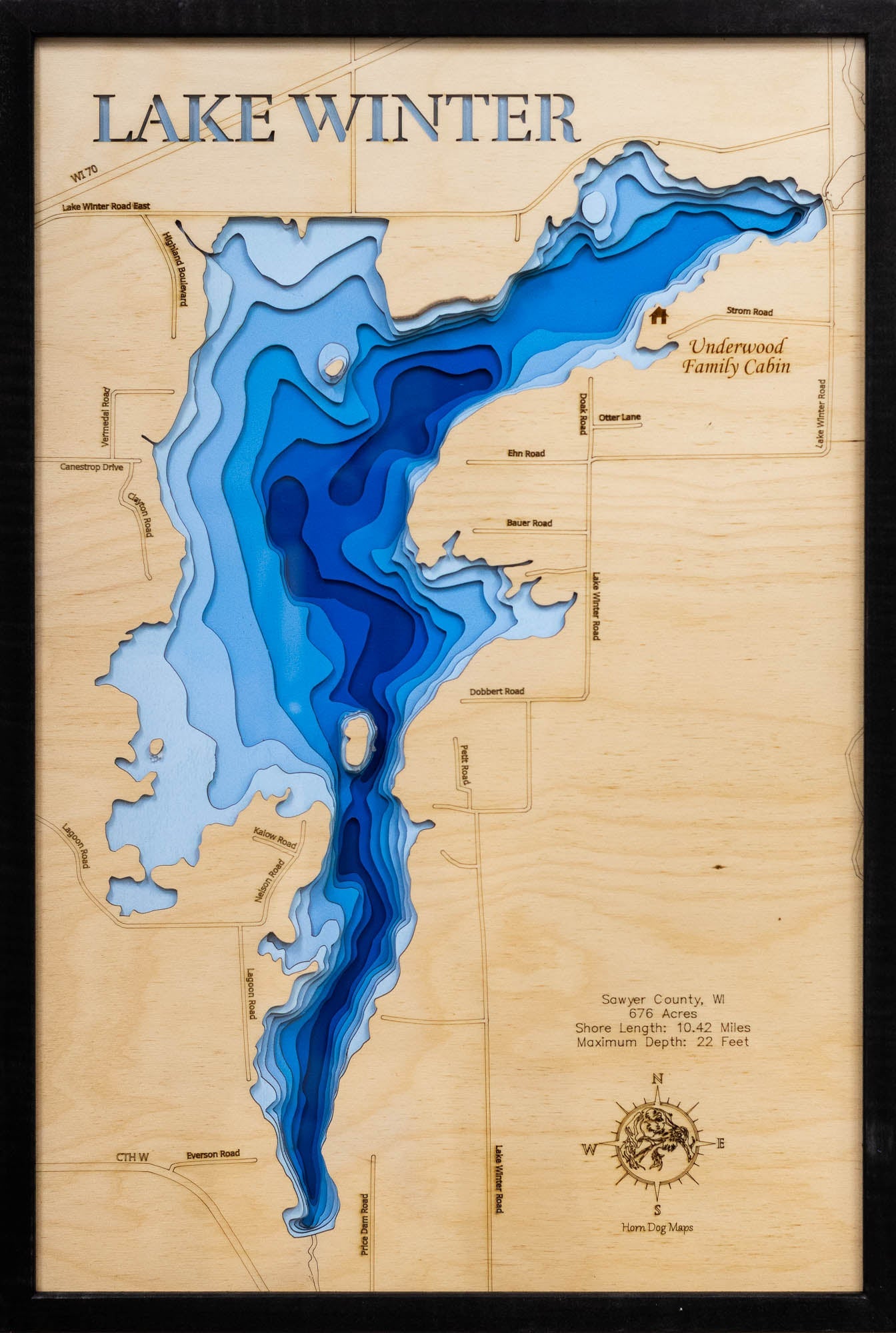 Lake Winter in Sawyer County, Wisconsin