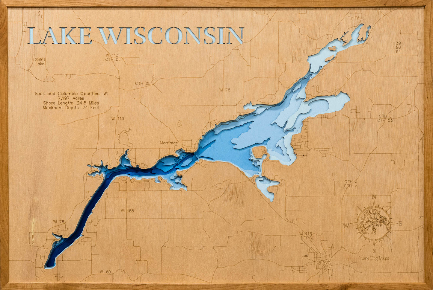 Lake Wisconsin in Sauk and Columbia Counties, Wisconsin