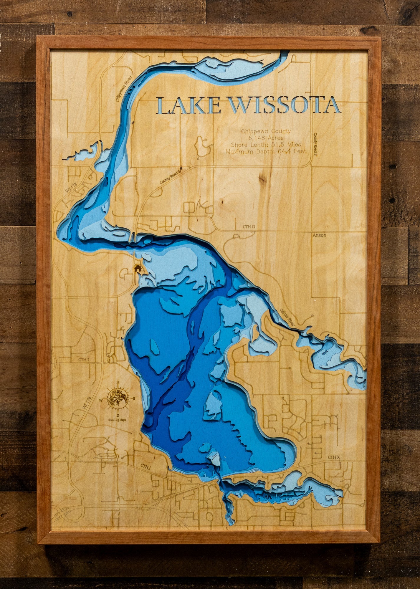 Lake Wissota in Chippewa County, Wisconsin