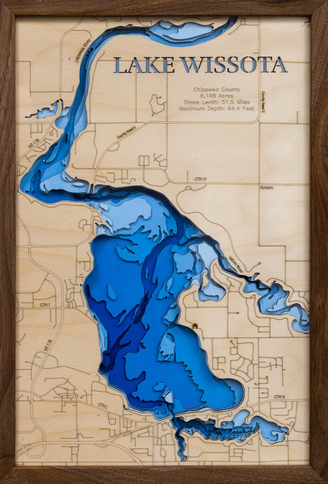 Lake Wissota in Chippewa County, Wisconsin