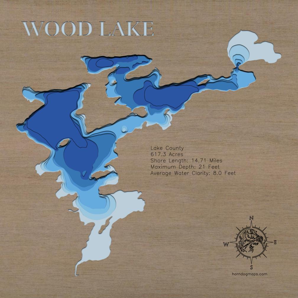 Wood Lake in Lake County, Minnesota