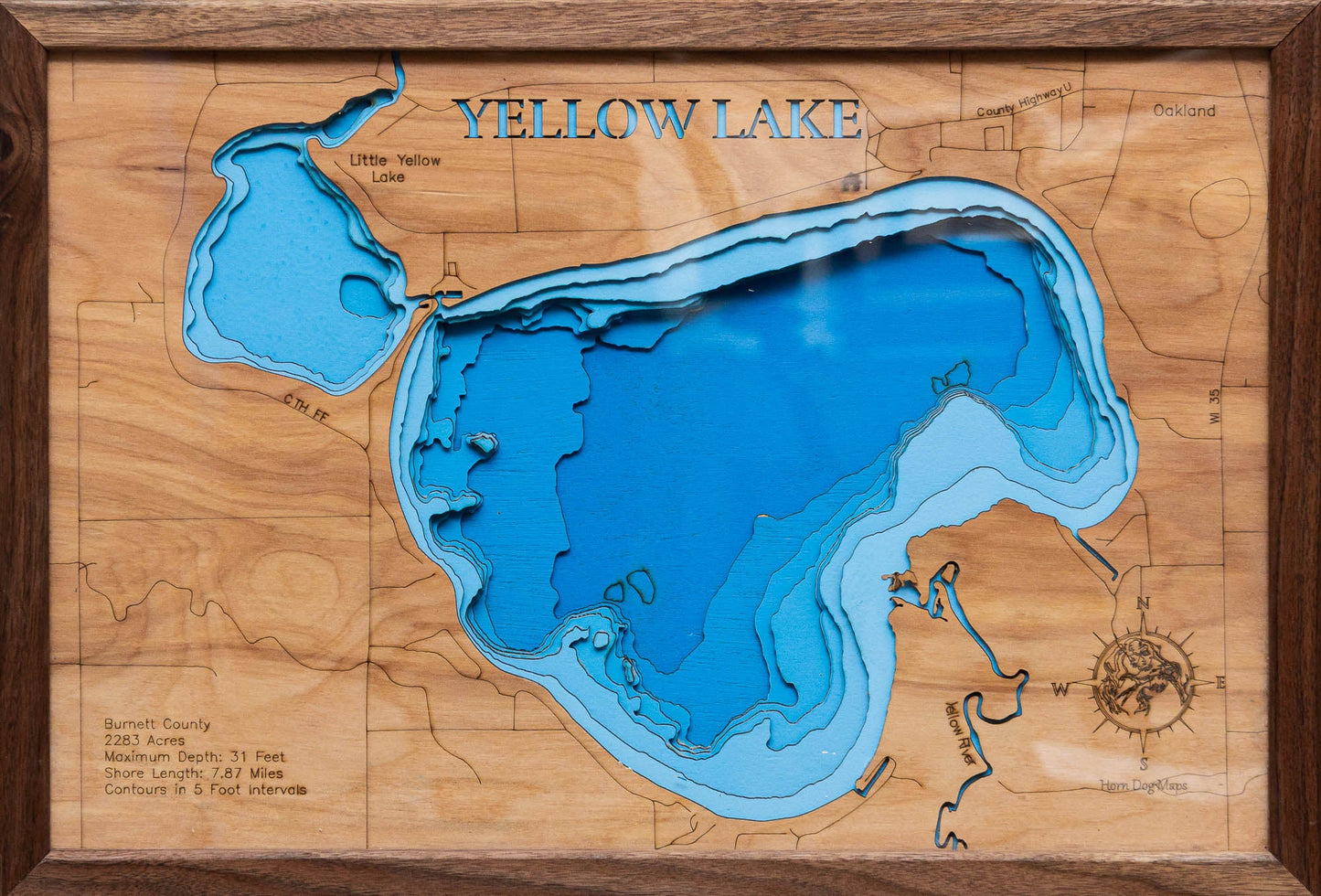 Yellow Lake in Burnett County, Wisconsin