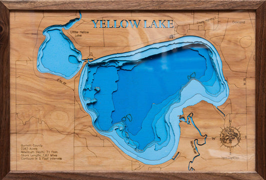 Yellow Lake in Burnett County, Wisconsin