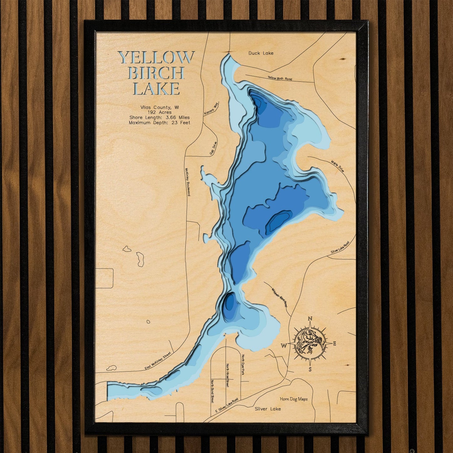 Yellow Birch Lake in Vilas County, Wisconsin