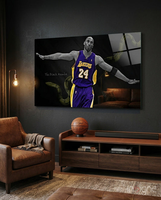Kobe Bryant Glass Wall Art