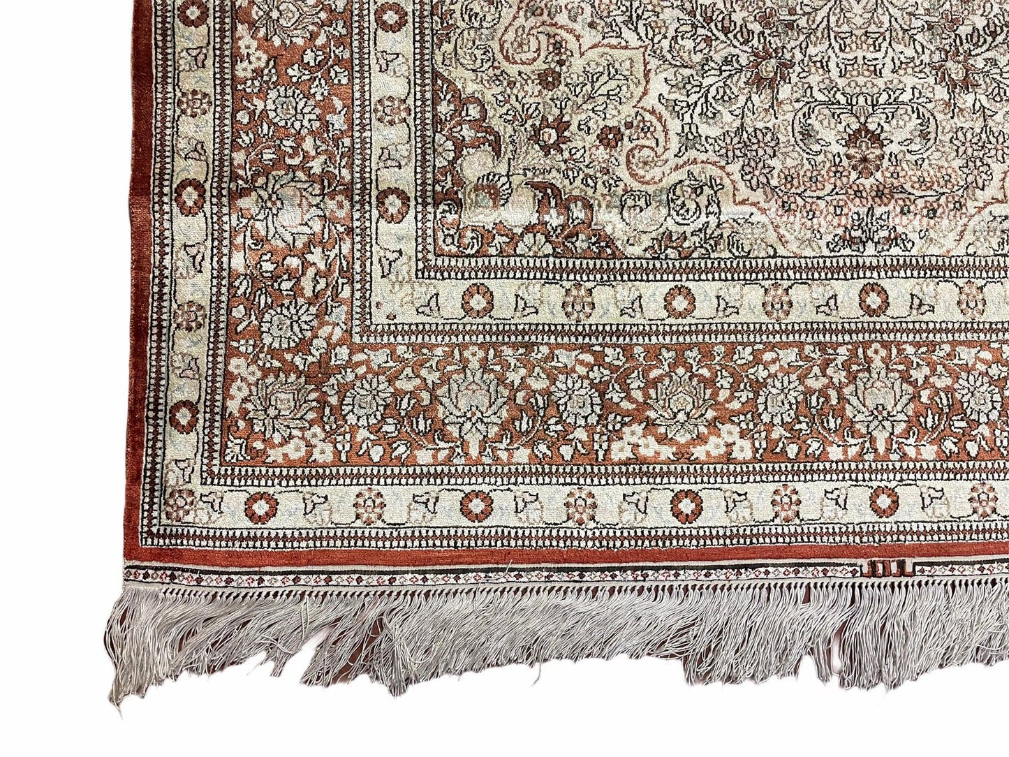 4' X 6' Vintage Fine Handmade Chinese Oriental Silk Rug 400 KPSI Wow