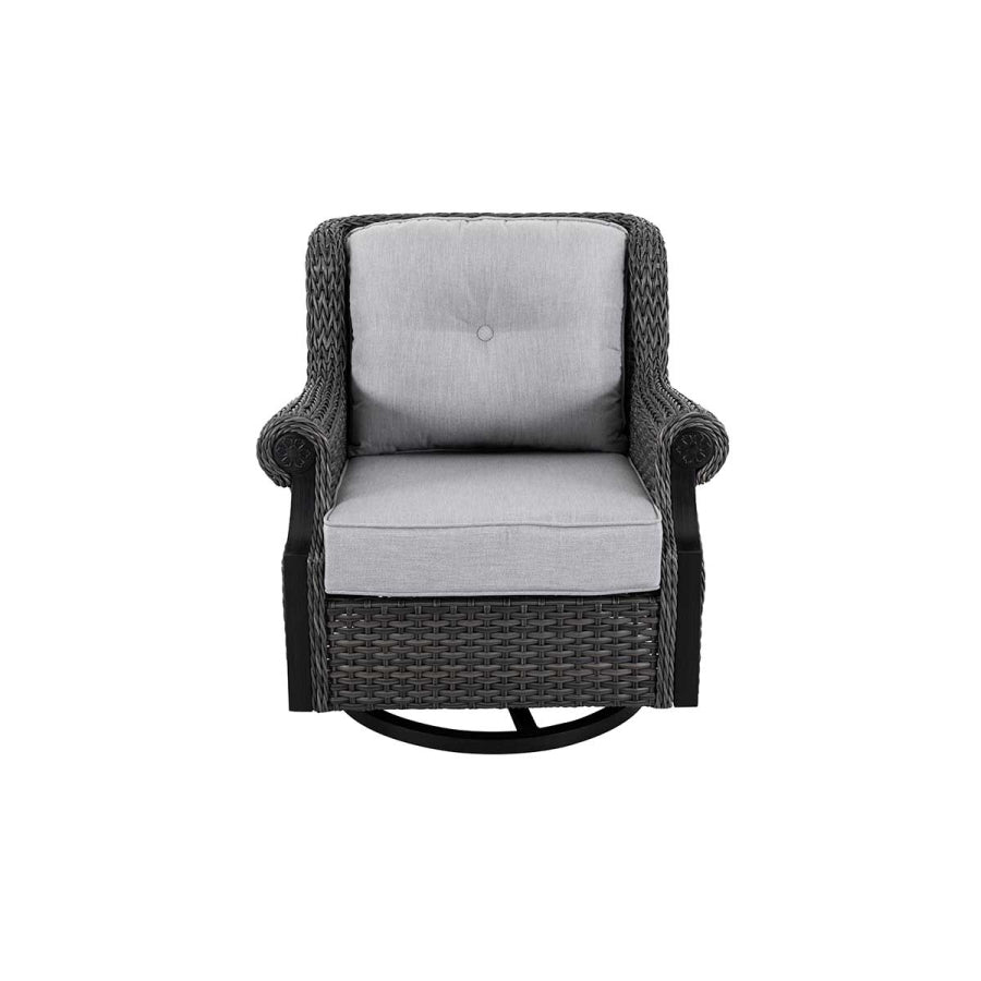 Lassen 4-Piece Wicker Sofa Set with Swivel Rocking Chairs