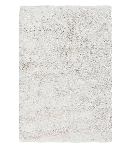 Safavieh Shag Rug 5x8, Pearl White Color, Isaac Mizrachi Shag Collection 5x7 Carpet, High Pile Soft Fluffly Bedroom Rug, Living Room Rug