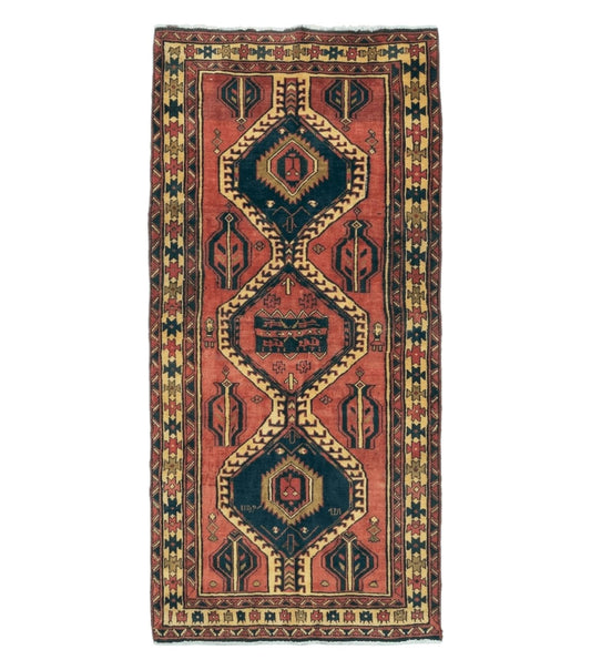 3' 4"X 7' Antique Handmade Turkish Wool Rug Organic #101