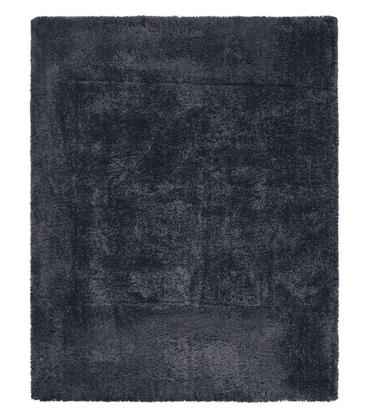 Black Shag Rug 8x10, Savafieh Milan Fluffy Black Carpet, Room Sized Shag Rug, Modern Contemporary Rug, Soft Living Room Rug, Bedroom Rug