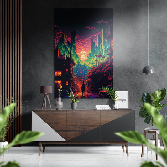To the Sunset Brushed Aluminum Dibond Wall Art