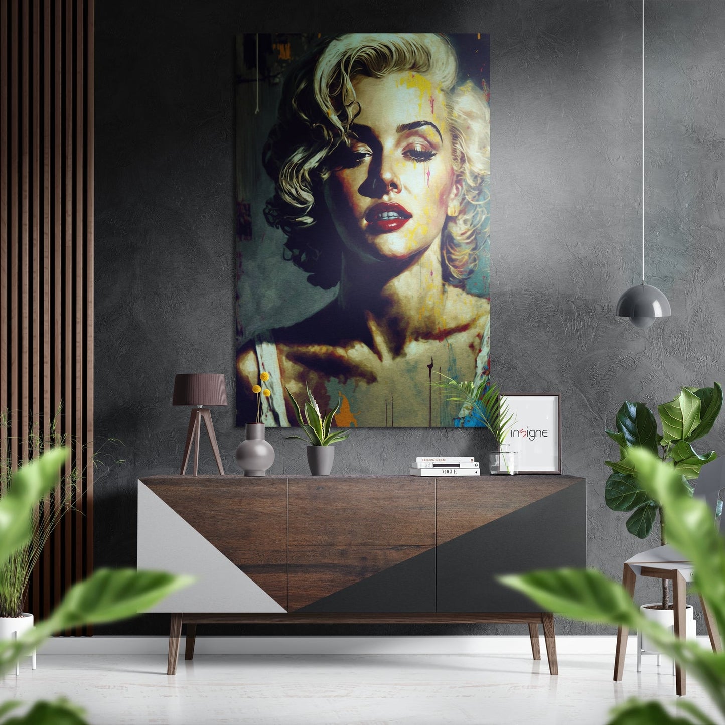 Marilyn Monroe Brushed Aluminum Dibond Wall Art