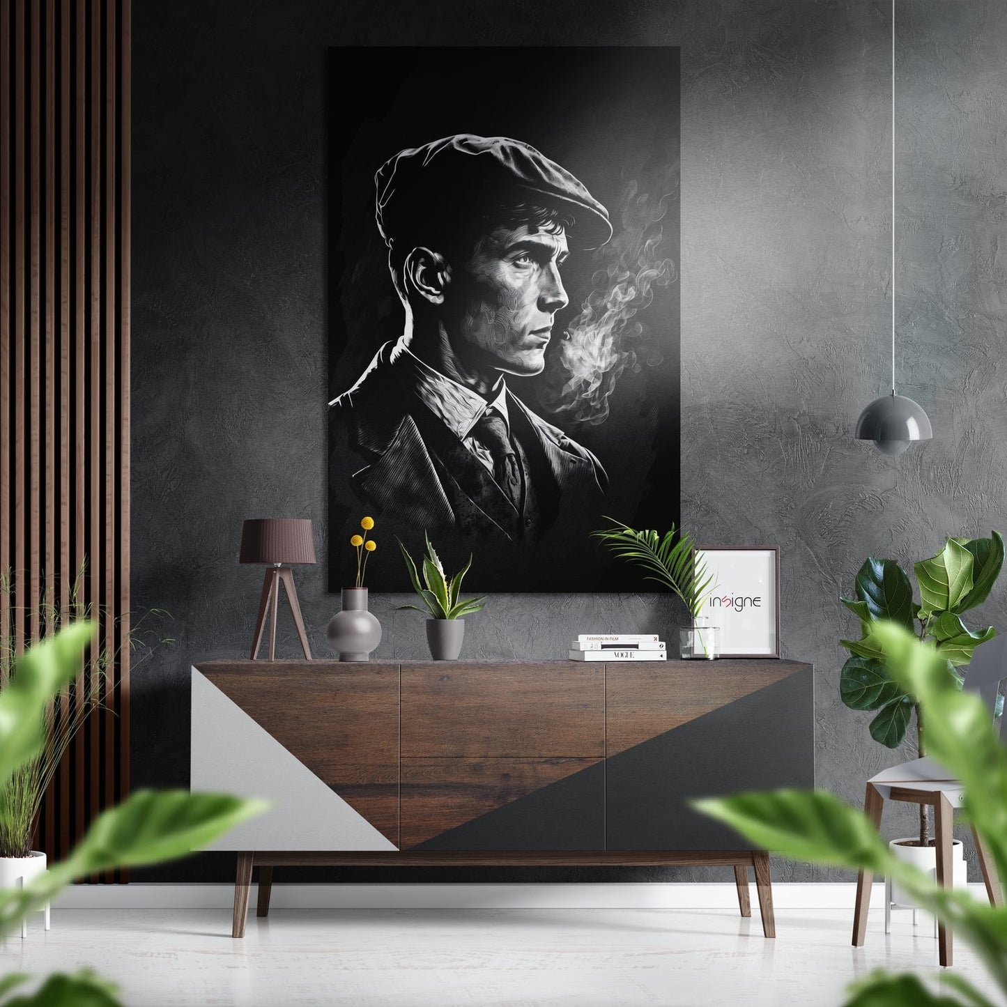 Man in Cap Brushed Aluminum Dibond Wall Art