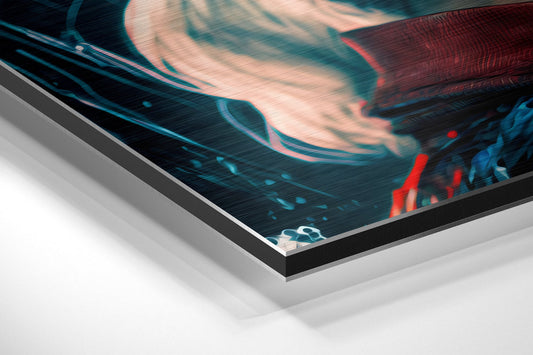 Harley Quinn Brushed Aluminum Dibond Wall Art