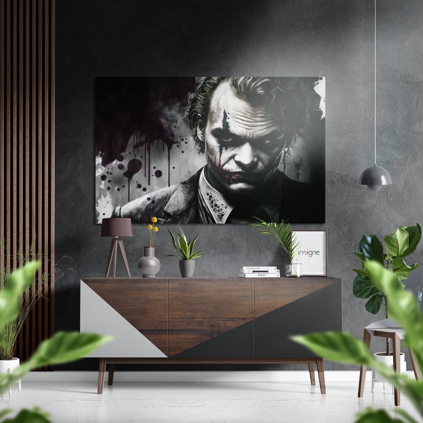 Joker Brushed Aluminum Dibond Wall Art