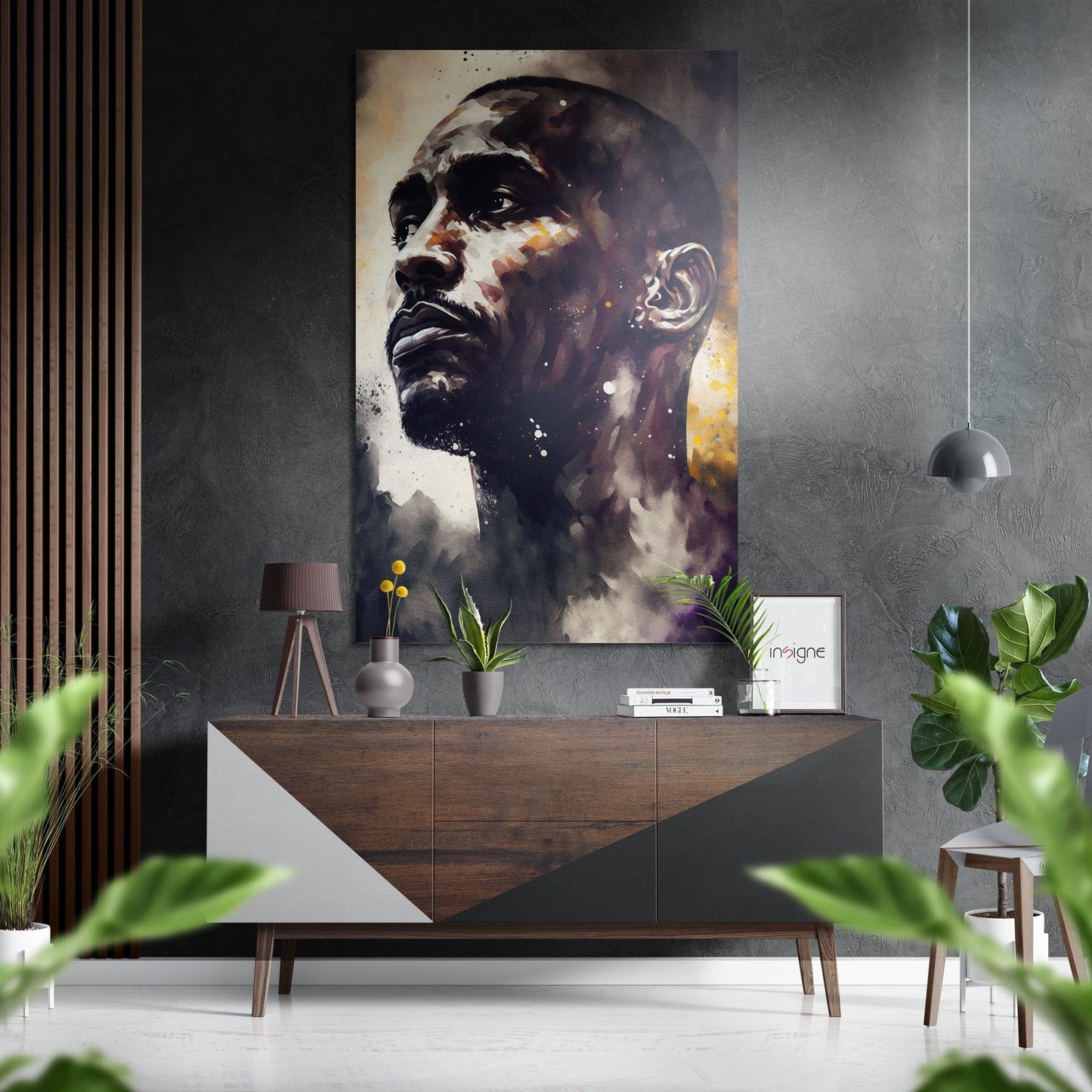 Kobe Bryant Brushed Aluminum Dibond Wall Art