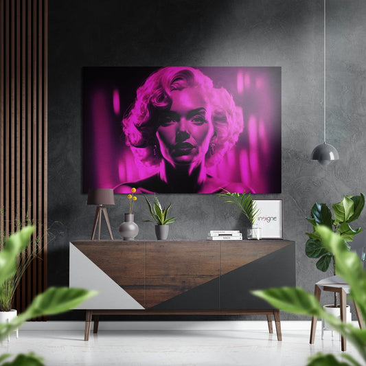 Marilyn Monroe Brushed Aluminum Dibond Wall Art
