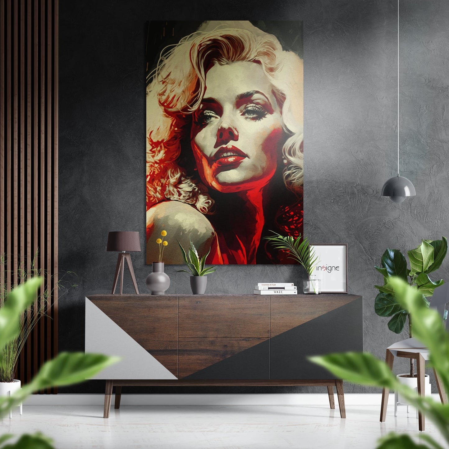 Marilyn Monroe Brushed Aluminum Dibond Wall Art