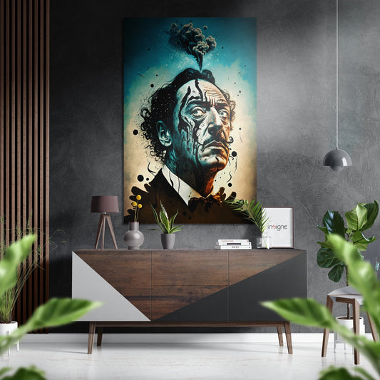 Salvador Dali Brushed Aluminum Dibond Wall Art
