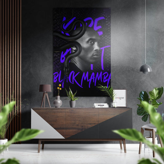 Kobe Bryant Brushed Aluminum Dibond Wall Art