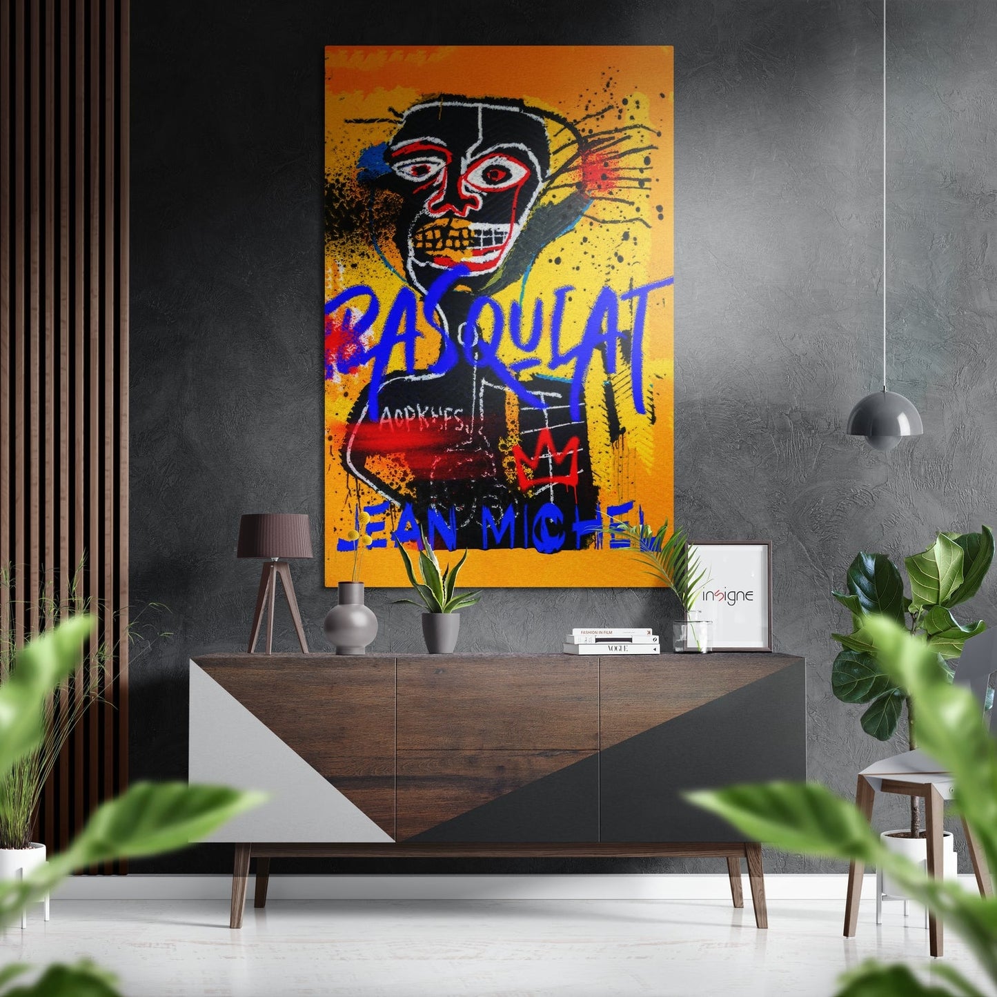 Basquiat Brushed Aluminum Dibond Wall Art
