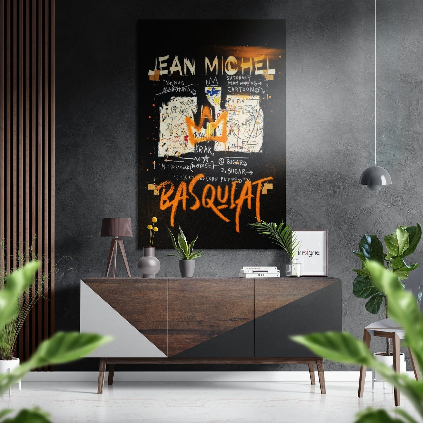 Basquiat Brushed Aluminum Dibond Wall Art
