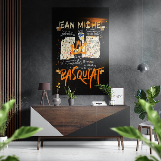 Basquiat Brushed Aluminum Dibond Wall Art