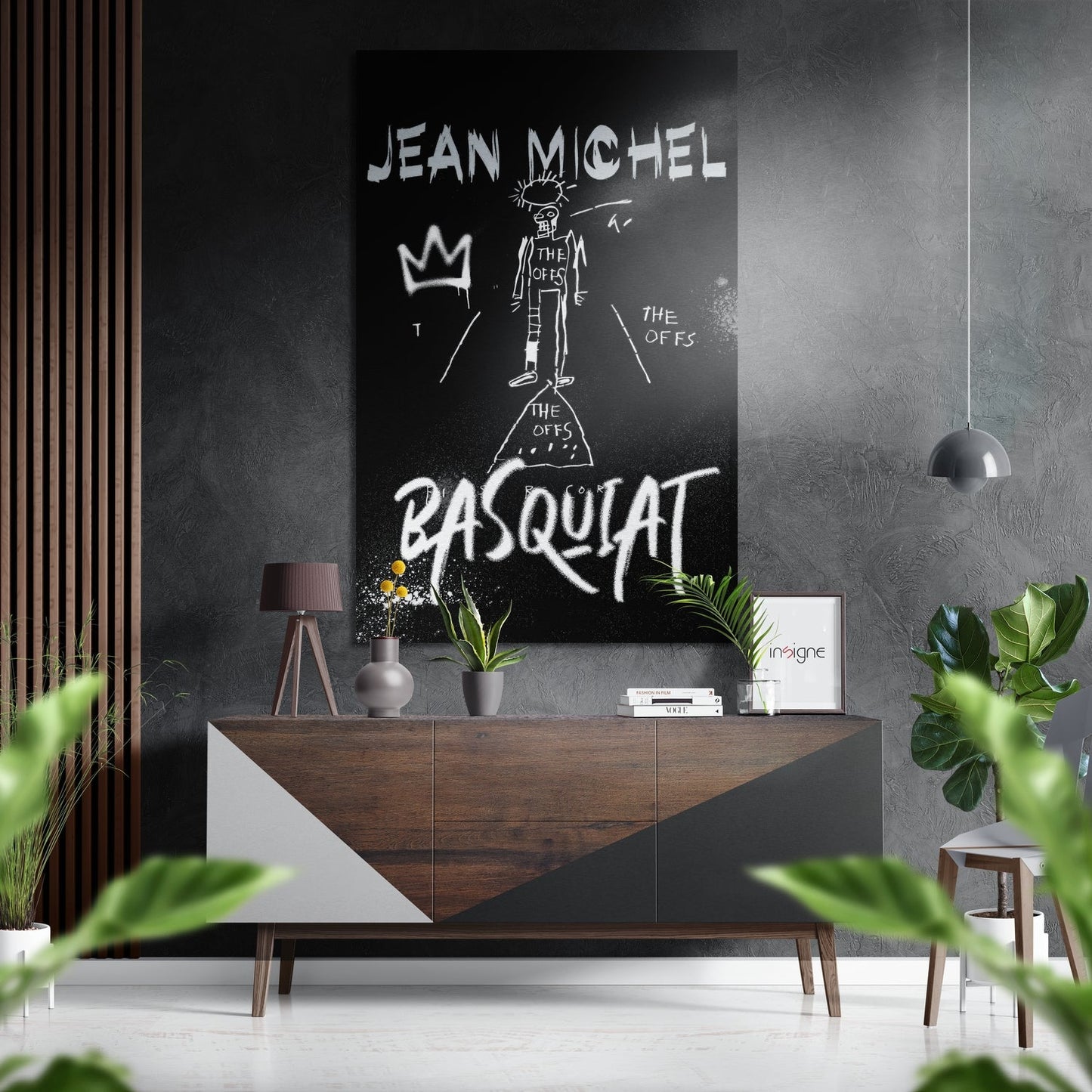 Basquiat Brushed Aluminum Dibond Wall Art
