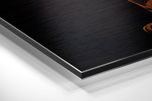 Lion Brushed Aluminum Dibond Wall Art