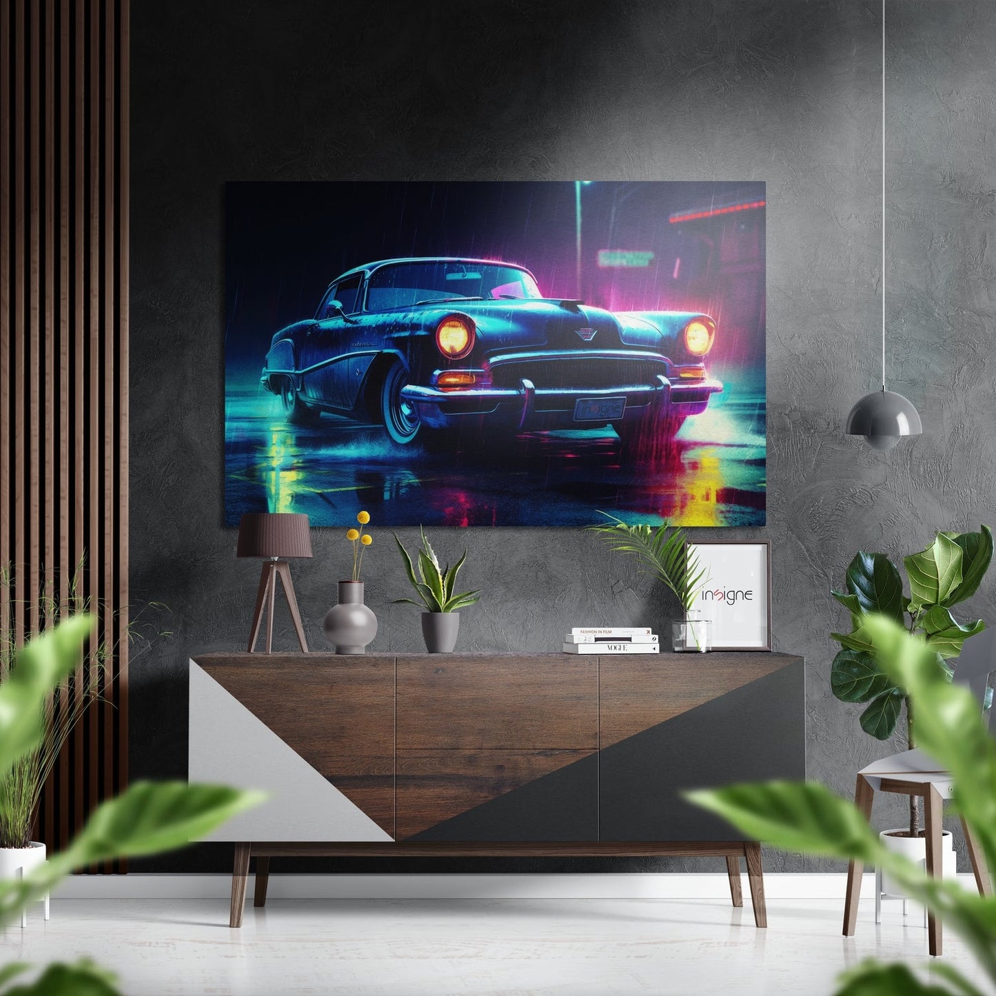 Classical Car Brushed Aluminum Dibond Wall Art