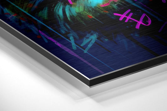 Panda Brushed Aluminum Dibond Wall Art