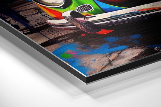 Vw  Brushed Aluminum Dibond Wall Art