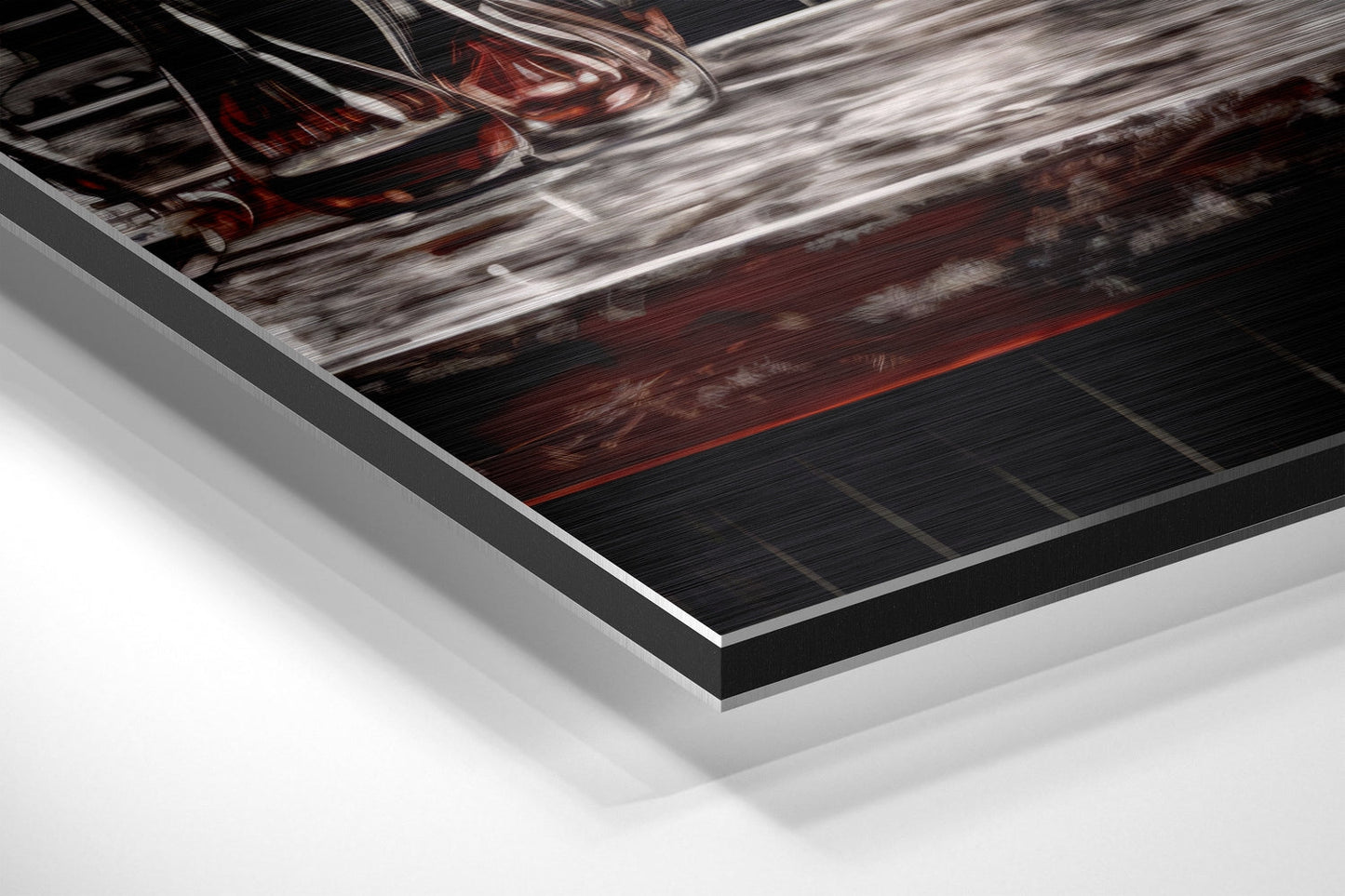 Woman in a Bar Brushed Aluminum Dibond Wall Art
