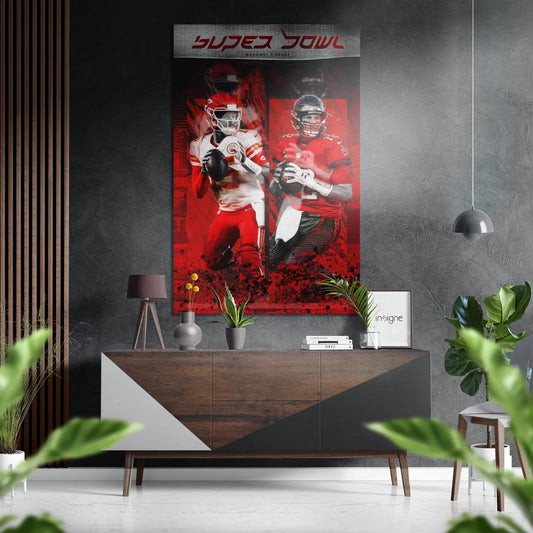 NFL Brushed Aluminum Dibond Wall Art
