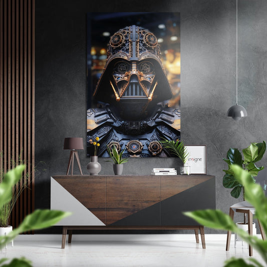 Darth Wader Brushed Aluminum Dibond Wall Art