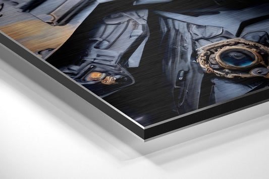 Darth Wader Brushed Aluminum Dibond Wall Art
