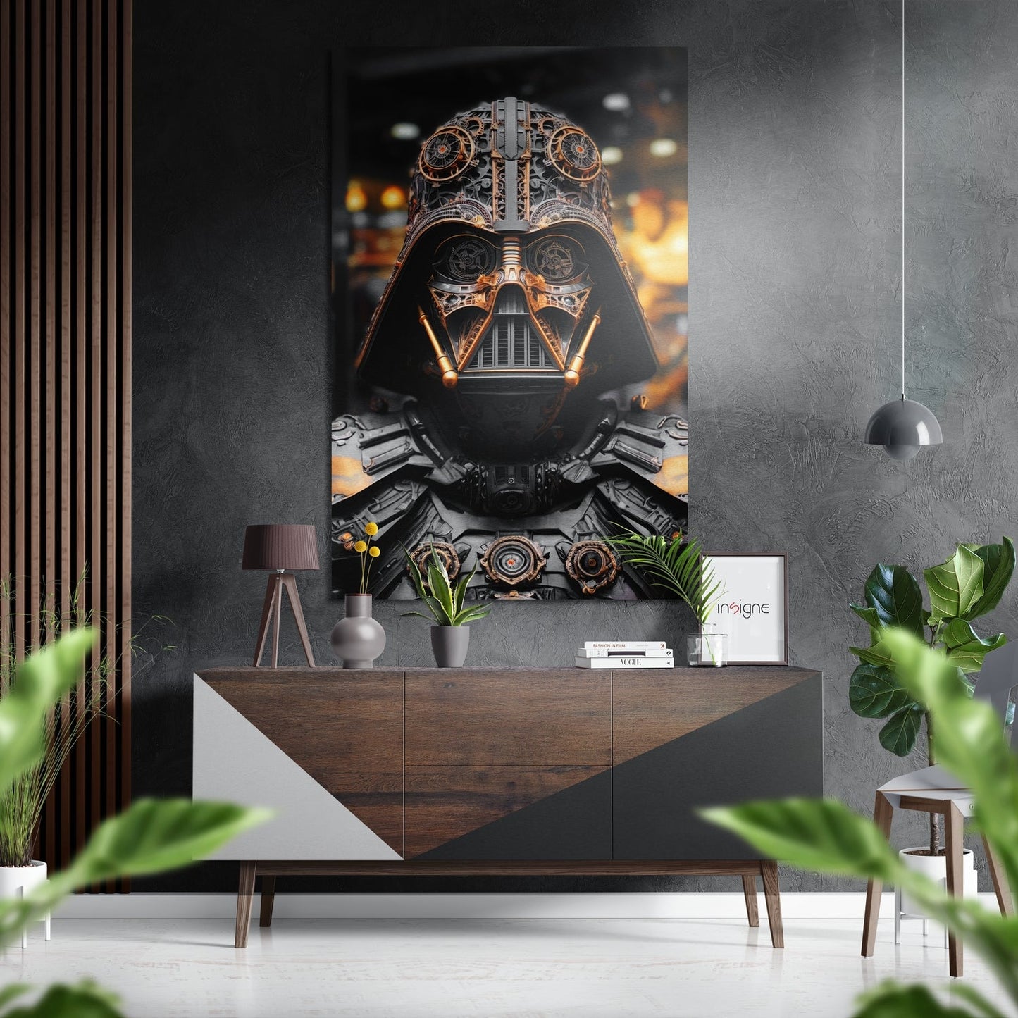Darth Wader Brushed Aluminum Dibond Wall Art