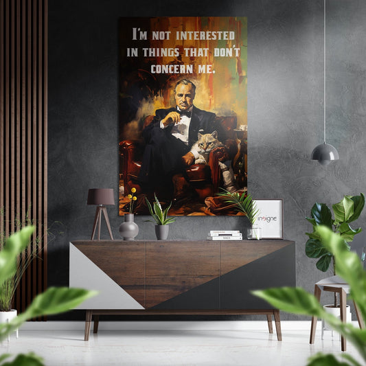 The Godfather Brushed Aluminum Dibond Wall Art