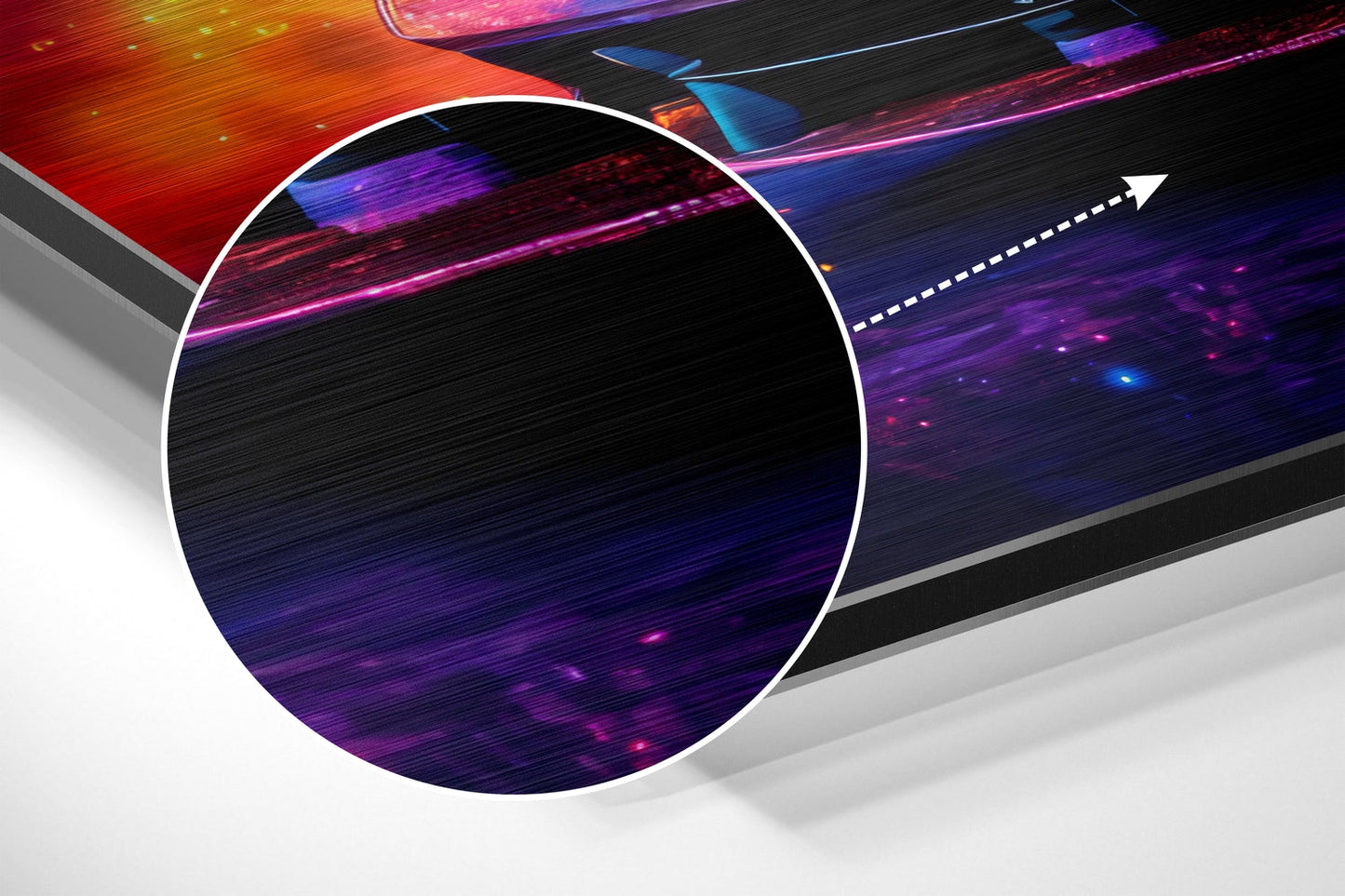 Luxury Car Brushed Aluminum Dibond Wall Art