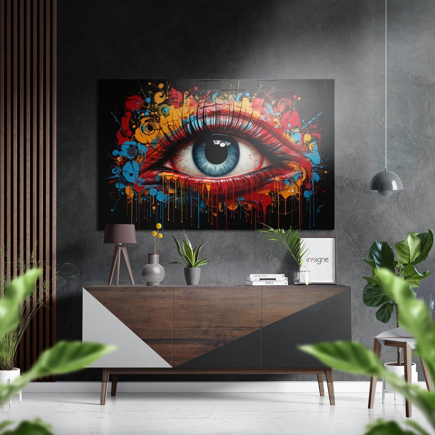 The Eye Brushed Aluminum Dibond Wall Art