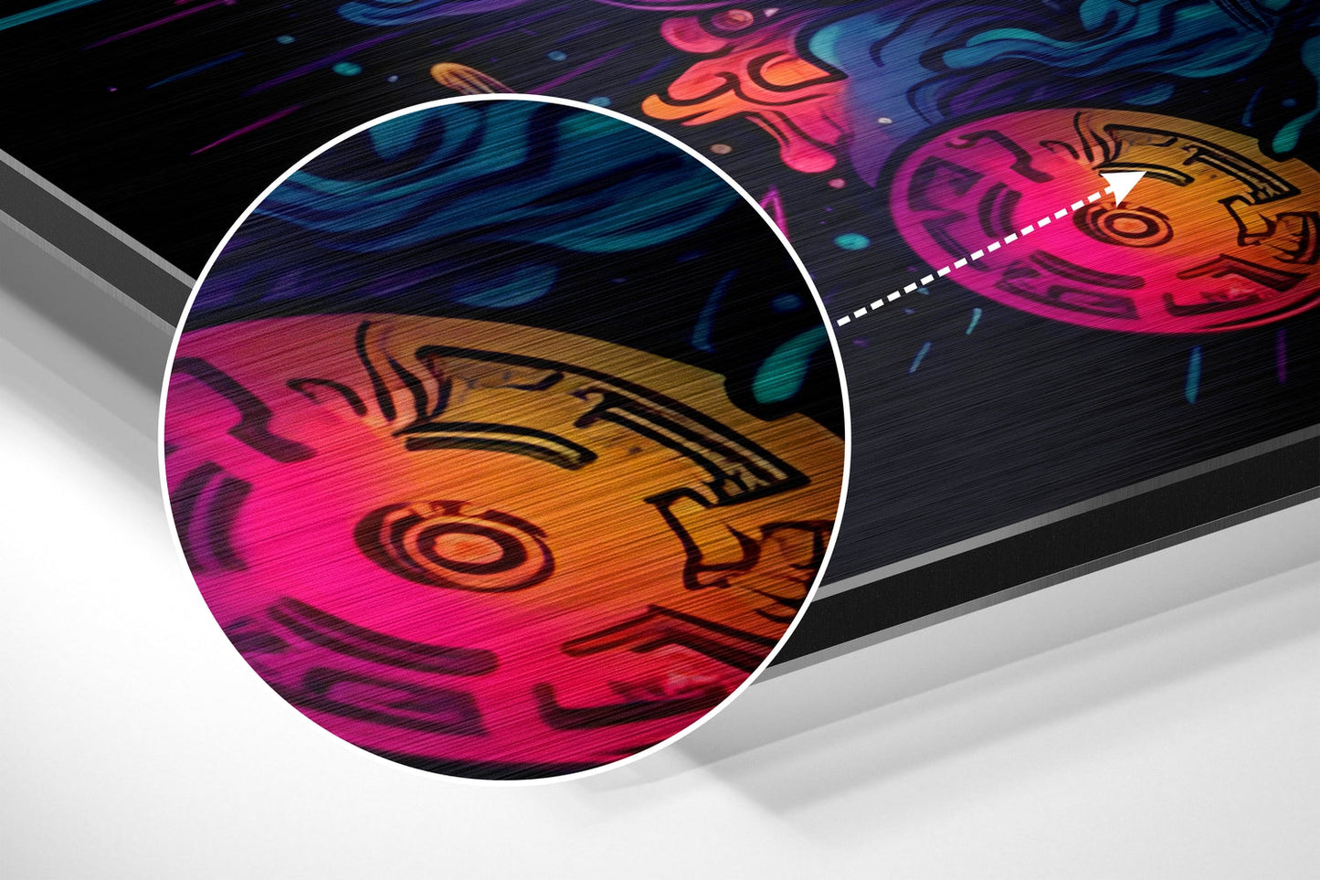 Bitcoin Brushed Aluminum Dibond Wall Art