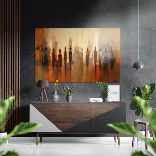Silhouettes Brushed Aluminum Dibond Wall Art