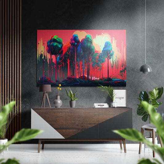 Forest Brushed Aluminum Dibond Wall Art