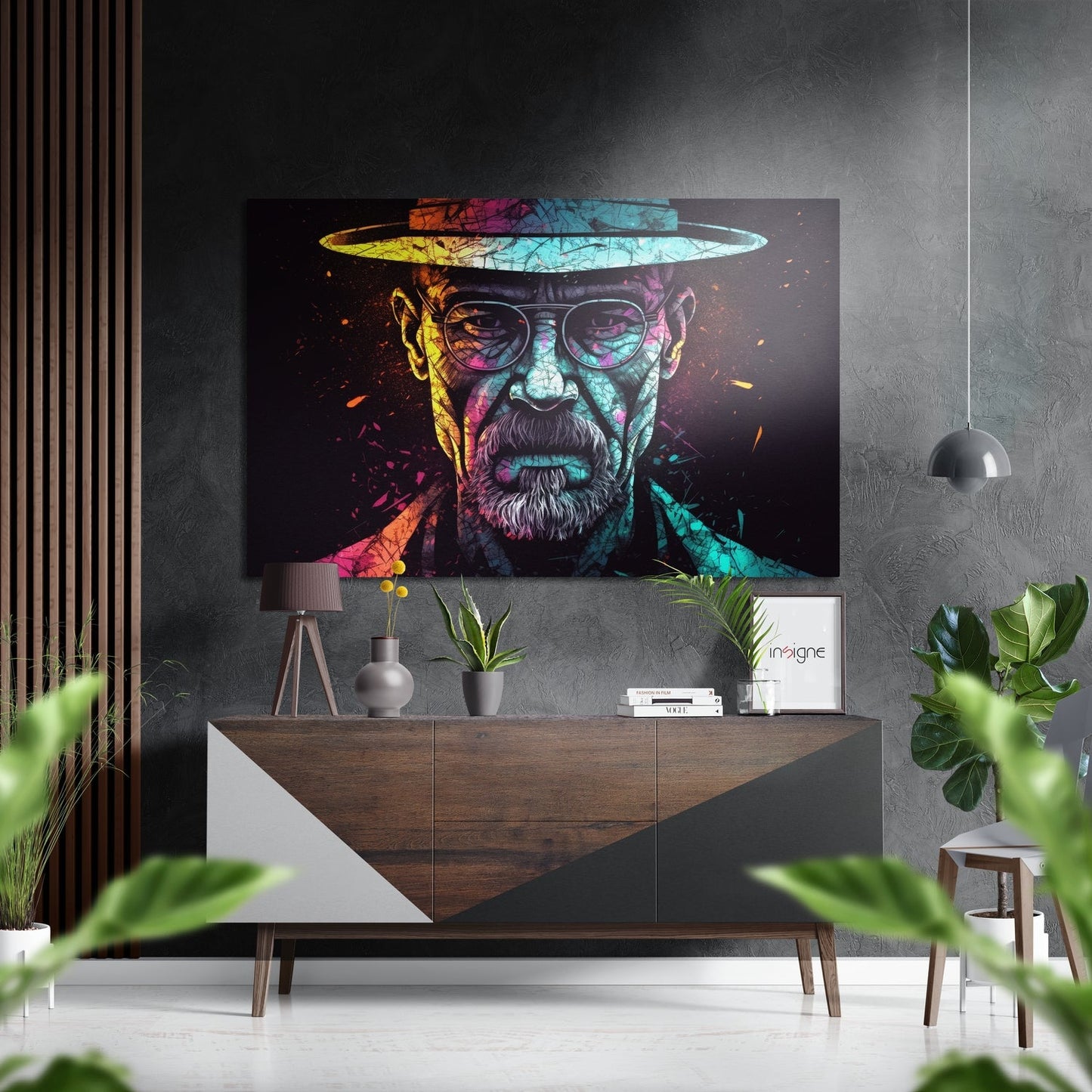 Heisenberg Brushed Aluminum Dibond Wall Art