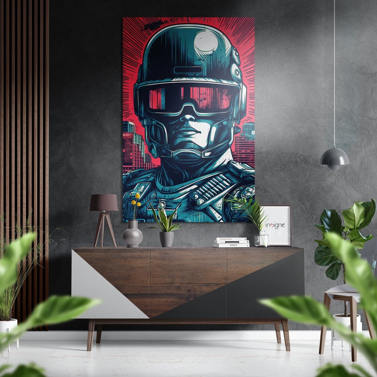 Robocop Brushed Aluminum Dibond Wall Art