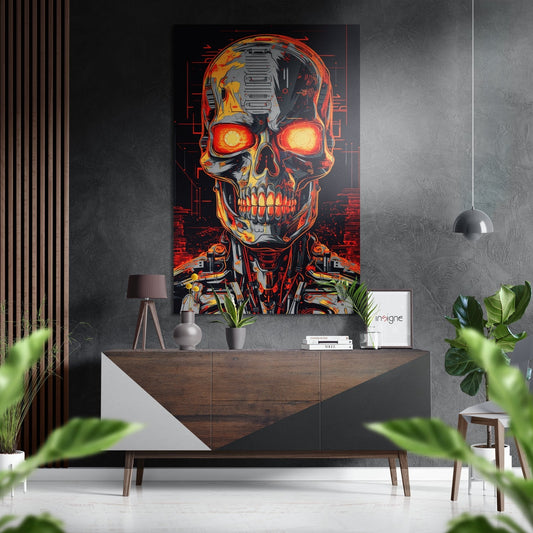 Terminator Brushed Aluminum Dibond Wall Art