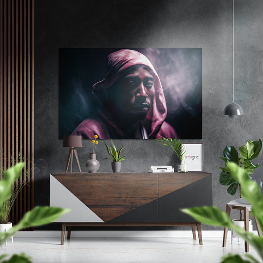 Tupac Brushed Aluminum Dibond Wall Art