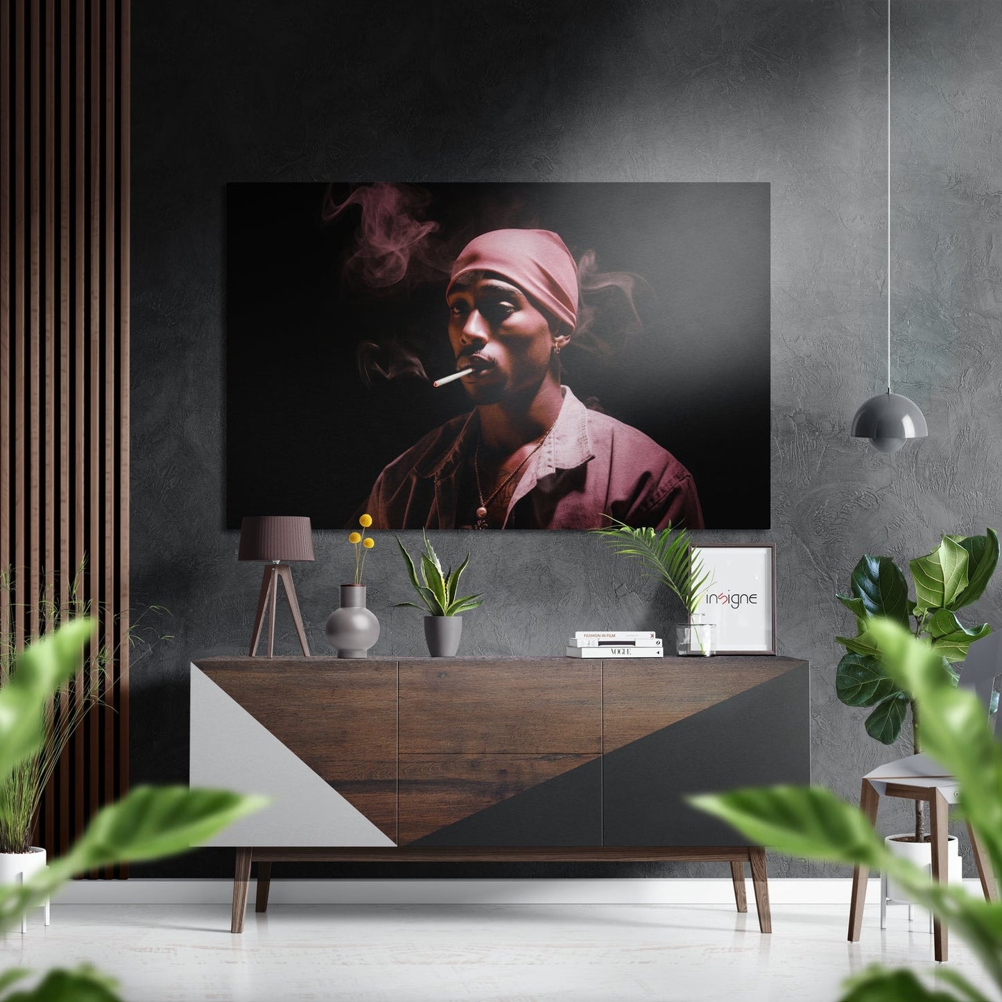 Tupac Brushed Aluminum Dibond Wall Art