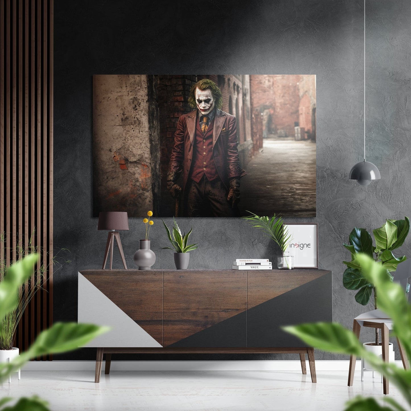 Joker Brushed Aluminum Dibond Wall Art