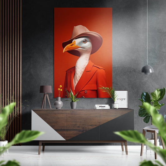 Lady Bird Brushed Aluminum Dibond Wall Art